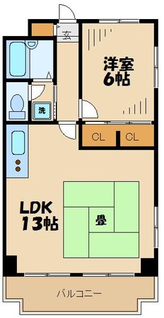 ライオンズマンション調布国領の物件間取画像